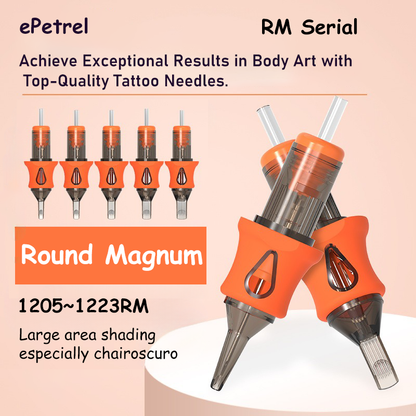 ePetrel tattoo integrated needle- Round Magnum Serial